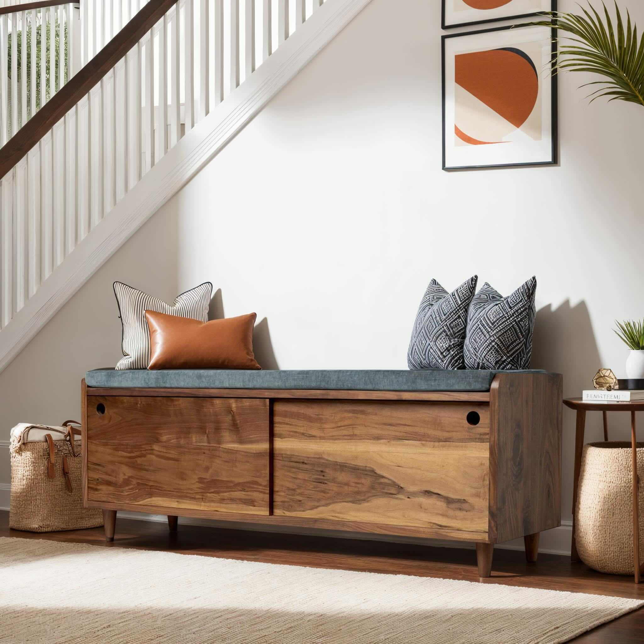 The Thornhill Entryway Storage Bench Wood Furniture Parkman