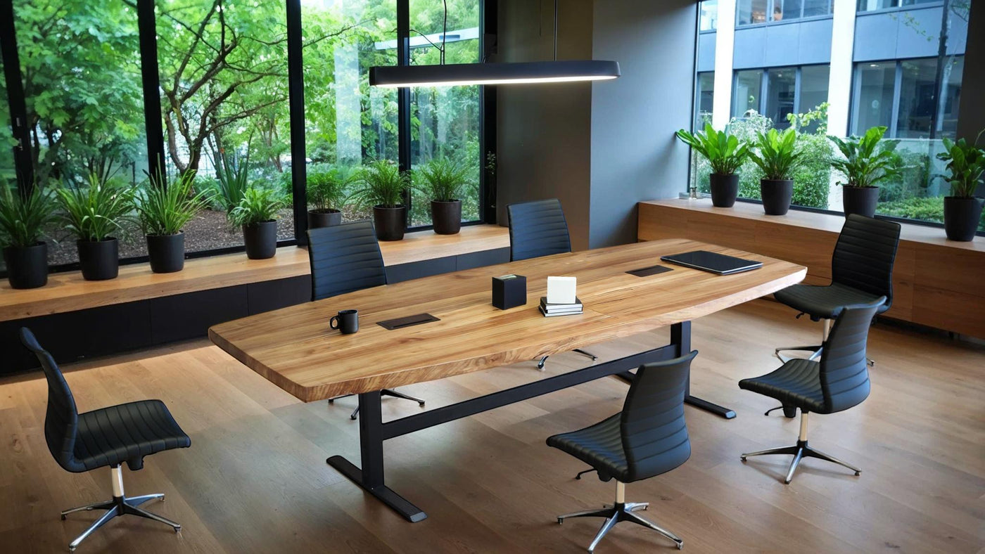The Jimi Boat Shaped Conference Table
