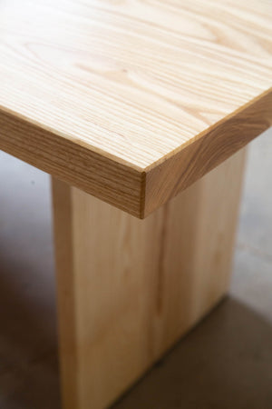 Solid ash dining table