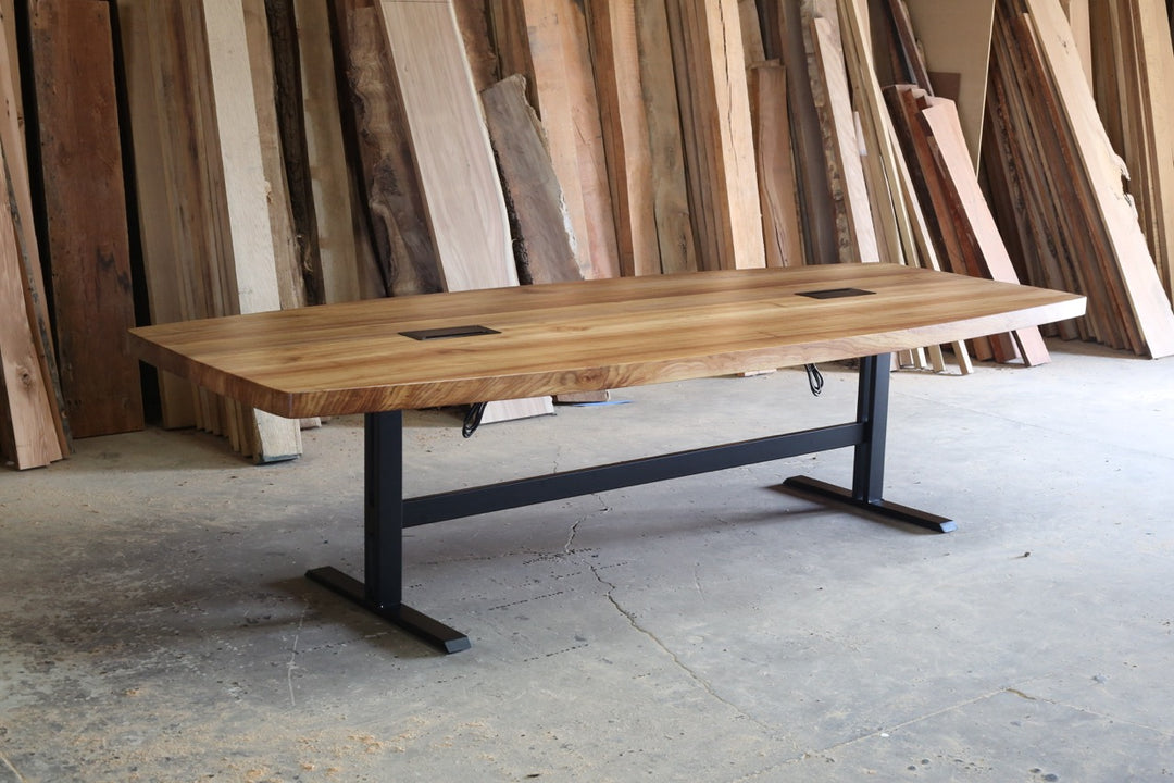 The Jimi Boat Shaped Conference Table | Wood Furniture | Parkman