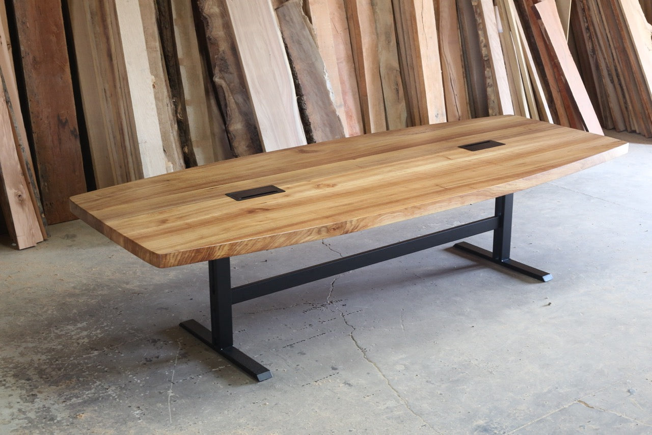 The Jimi Boat Shaped Conference Table