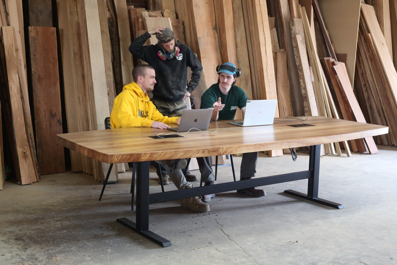 The Jimi Boat Shaped Conference Table