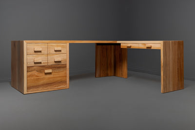 The Dougie L-Shaped Desk with Drawers