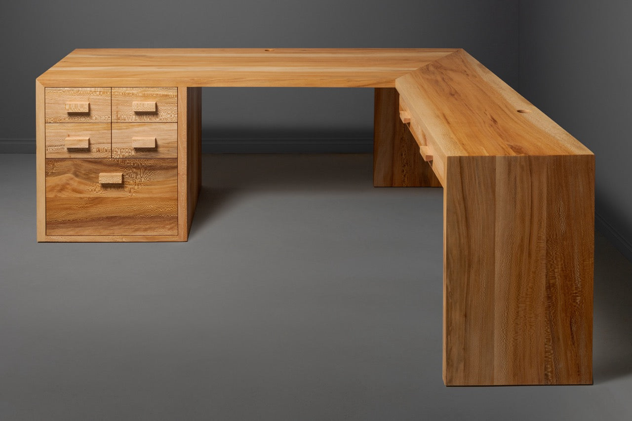 The Dougie L-Shaped Desk with Drawers