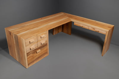 The Dougie L-Shaped Desk with Drawers