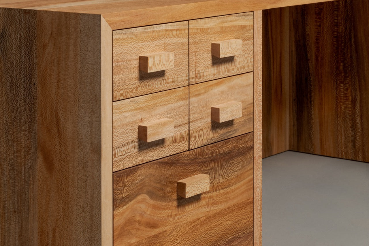 The Dougie L-Shaped Desk with Drawers