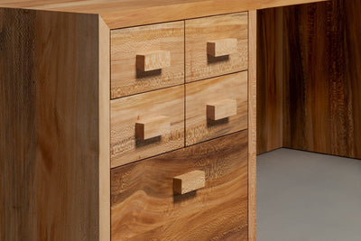 The Dougie L-Shaped Desk with Drawers