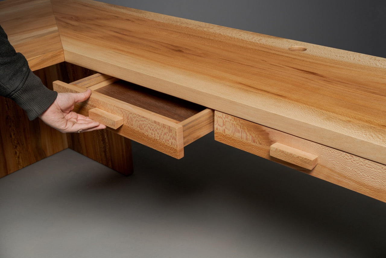 The Dougie L-Shaped Desk with Drawers