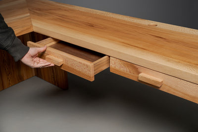 The Dougie L-Shaped Desk with Drawers