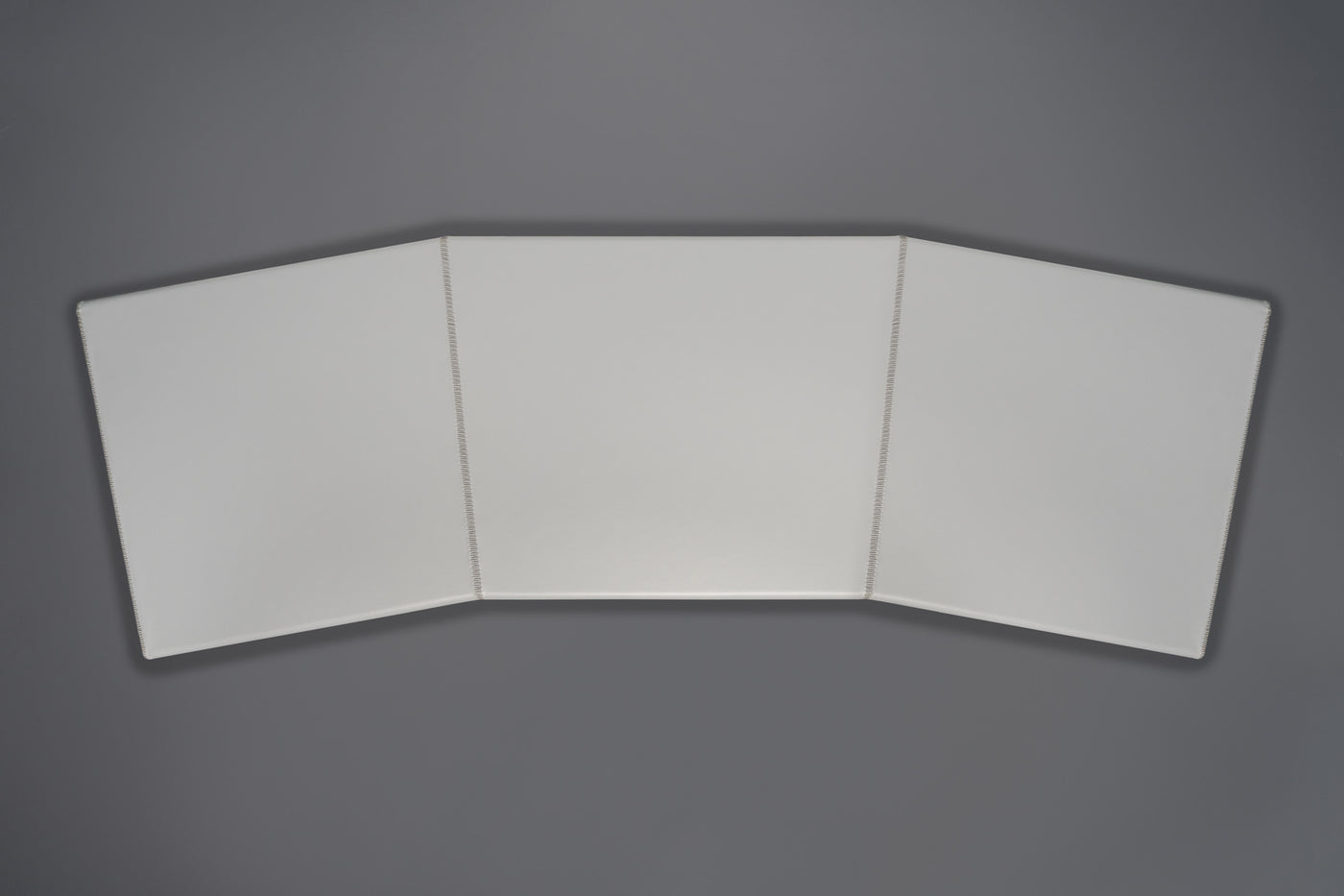 The Vasquez Leather-Wrapped Curved Desk with Drawers