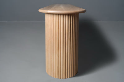 The Yelena Fluted Wood Reception Desk