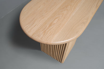 The Yelena Fluted Wood Reception Desk