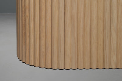 The Yelena Fluted Wood Reception Desk