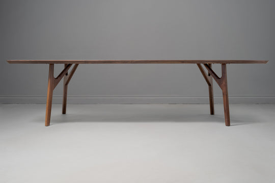 The Zamudio Mid-Century Modern Solid Wood Dining Table | Wood