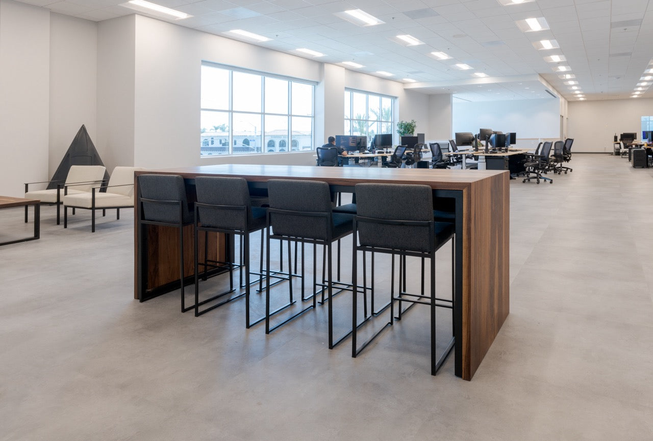 The Tamara Waterfall Counter-Height Table | Wood Furniture | Parkman ...