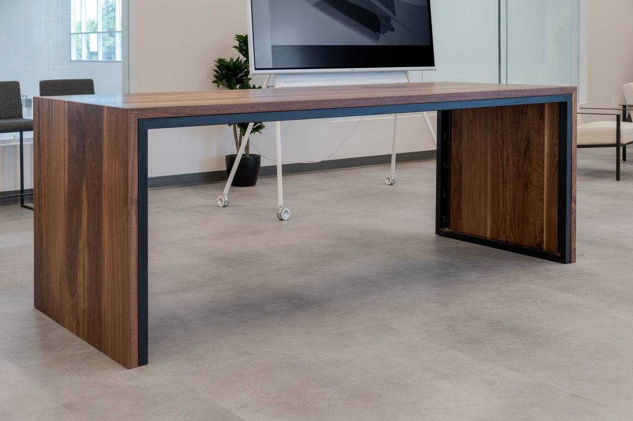 The Tamara Waterfall Counter-Height Table | Wood Furniture | Parkman ...