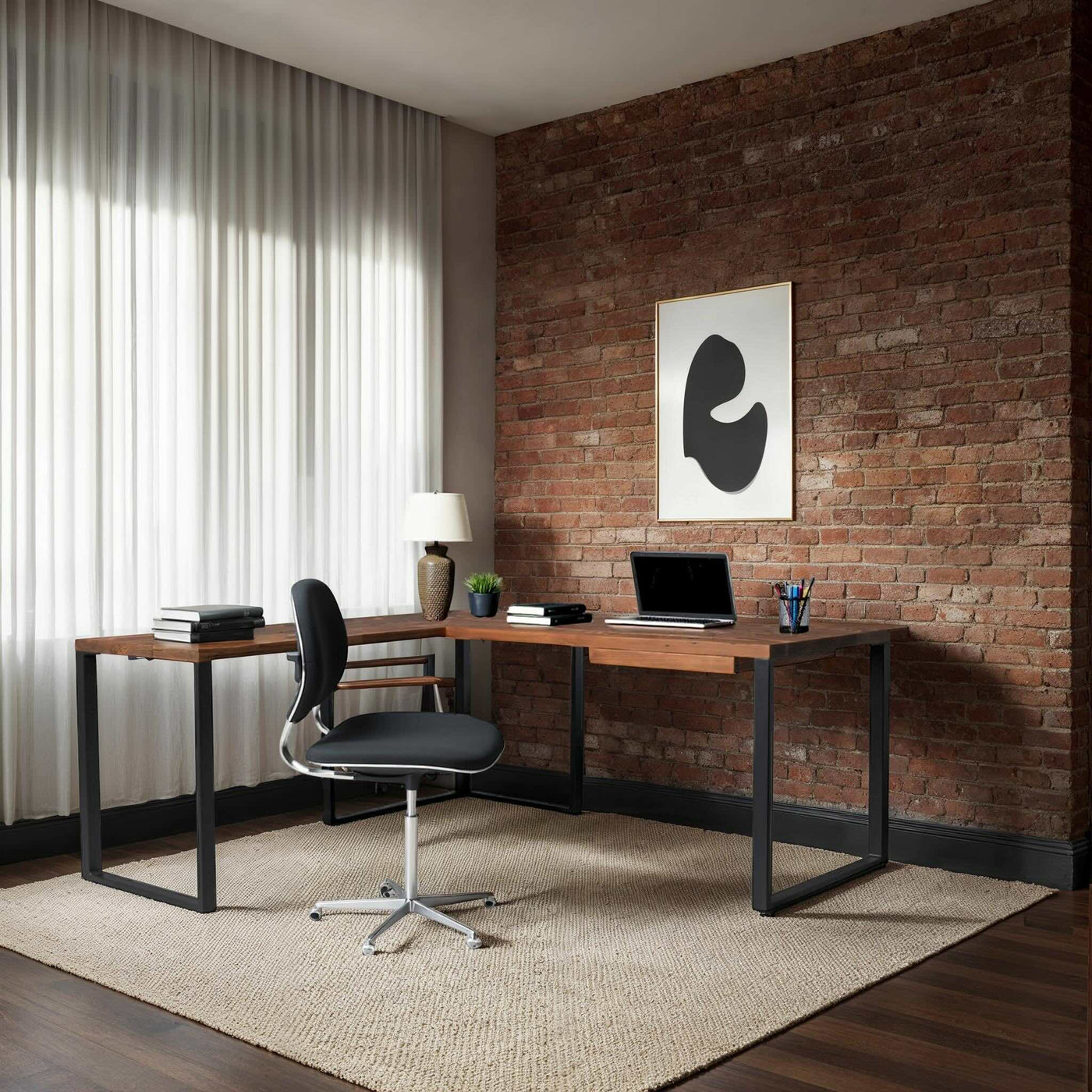 The Lucas L-Shaped Desk