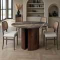 The Freeman Dining Table with Marble Top