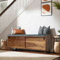 The Thornhill Mid-Century Modern Entryway Shoe Storage Bench