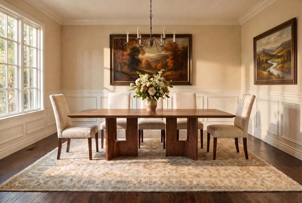 The Brianne Double Pedestal Dining Table