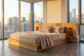 The Stash Solid Wood Bed Frame with Charging Ports
