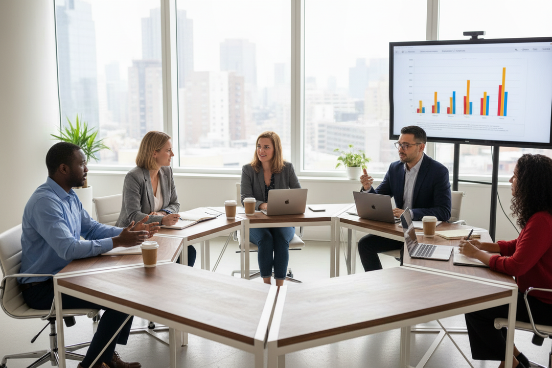 The Hive Mind Modular Conference Table and Desk System (priced per