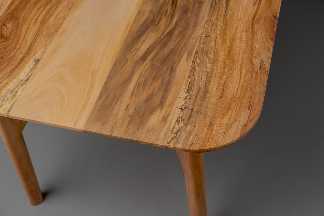 The Zamudio Mid-Century Modern Solid Wood Dining Table | Wood