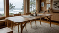 The Zamudio Mid-Century Modern Solid Wood Dining Table