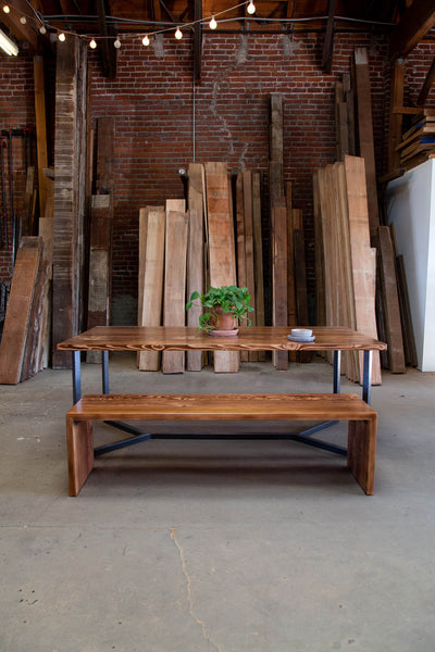 The Waterfall Dining Bench - Parkman Woodworks Store