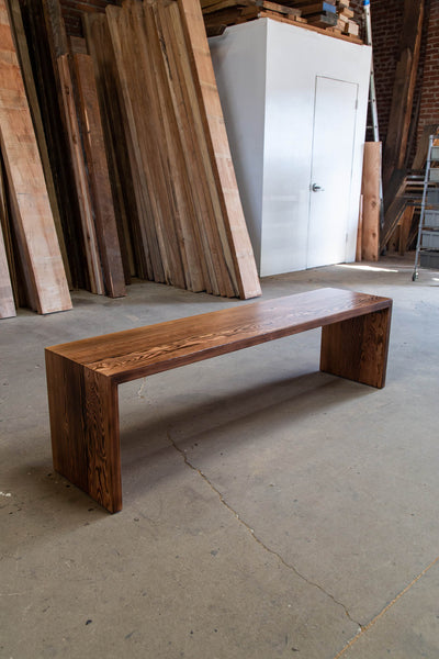 The Waterfall Dining Bench - Parkman Woodworks Store