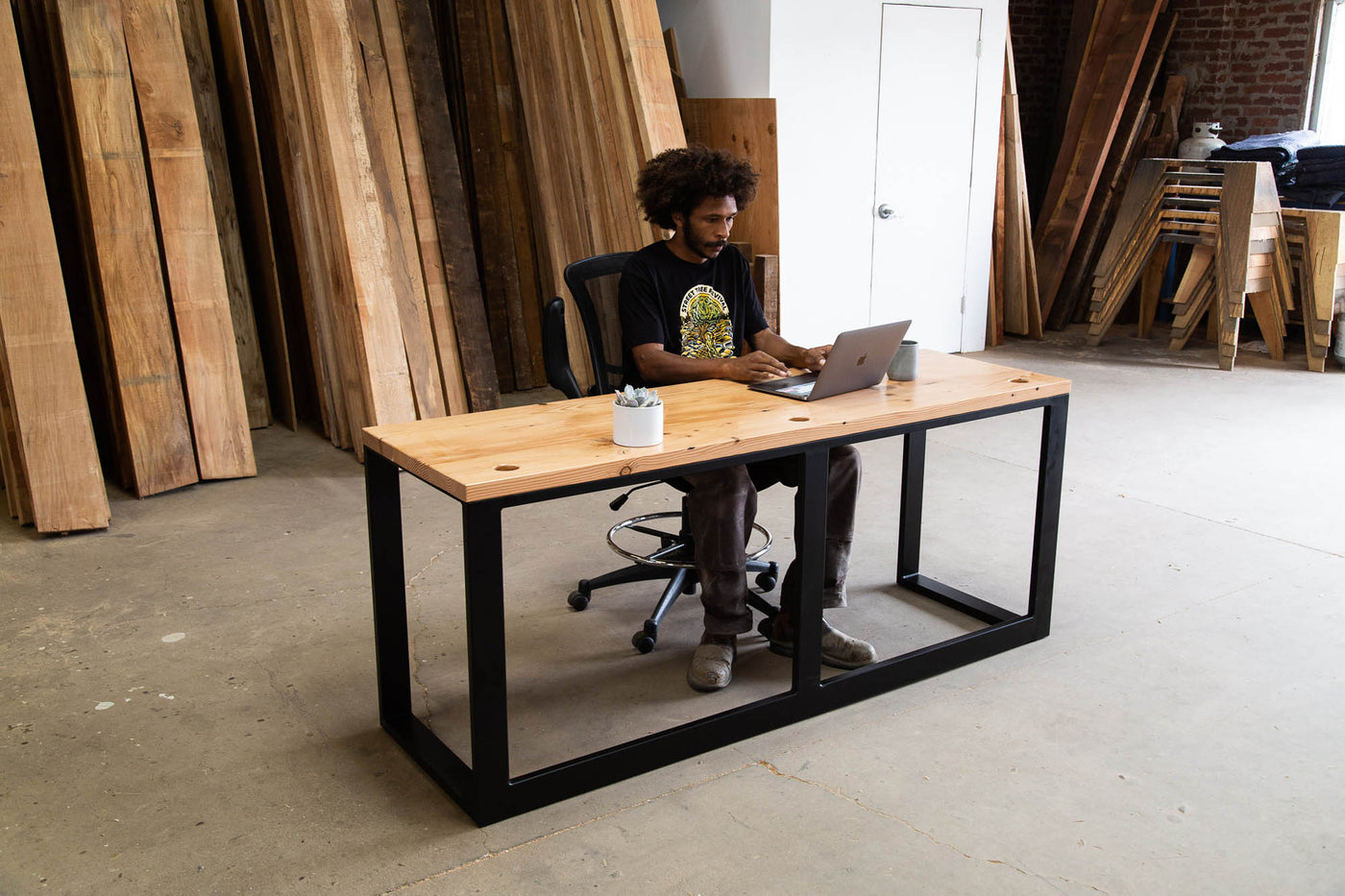 The Kinga Computer Desk - Parkman Woodworks Store