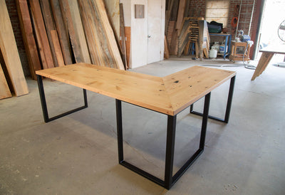 The Lucas L-Shaped Desk - Parkman Woodworks Store