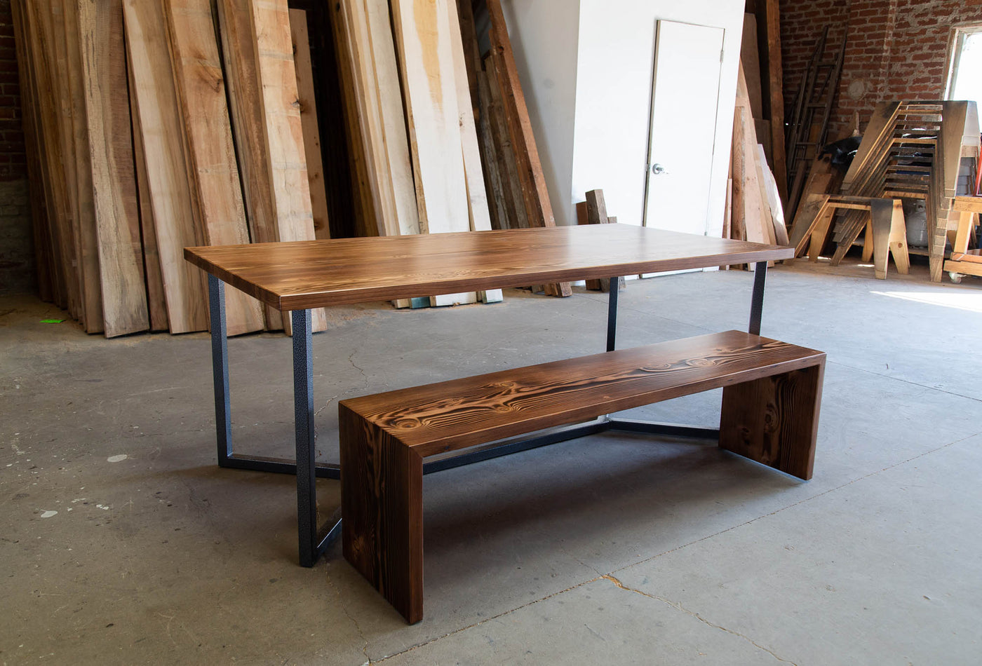 The Waterfall Dining Bench - Parkman Woodworks Store