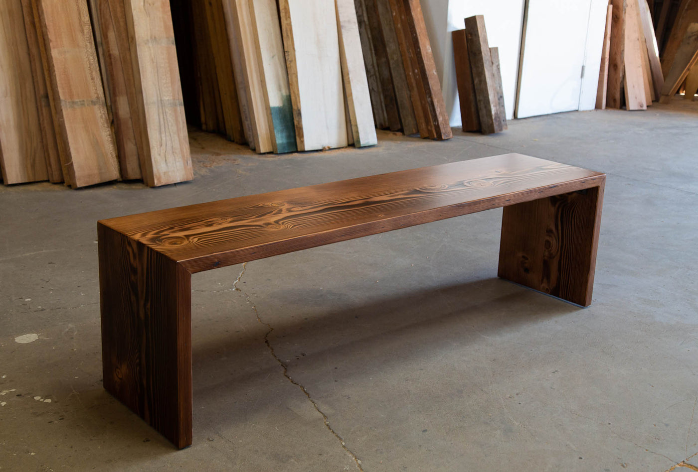 The Waterfall Dining Bench - Parkman Woodworks Store