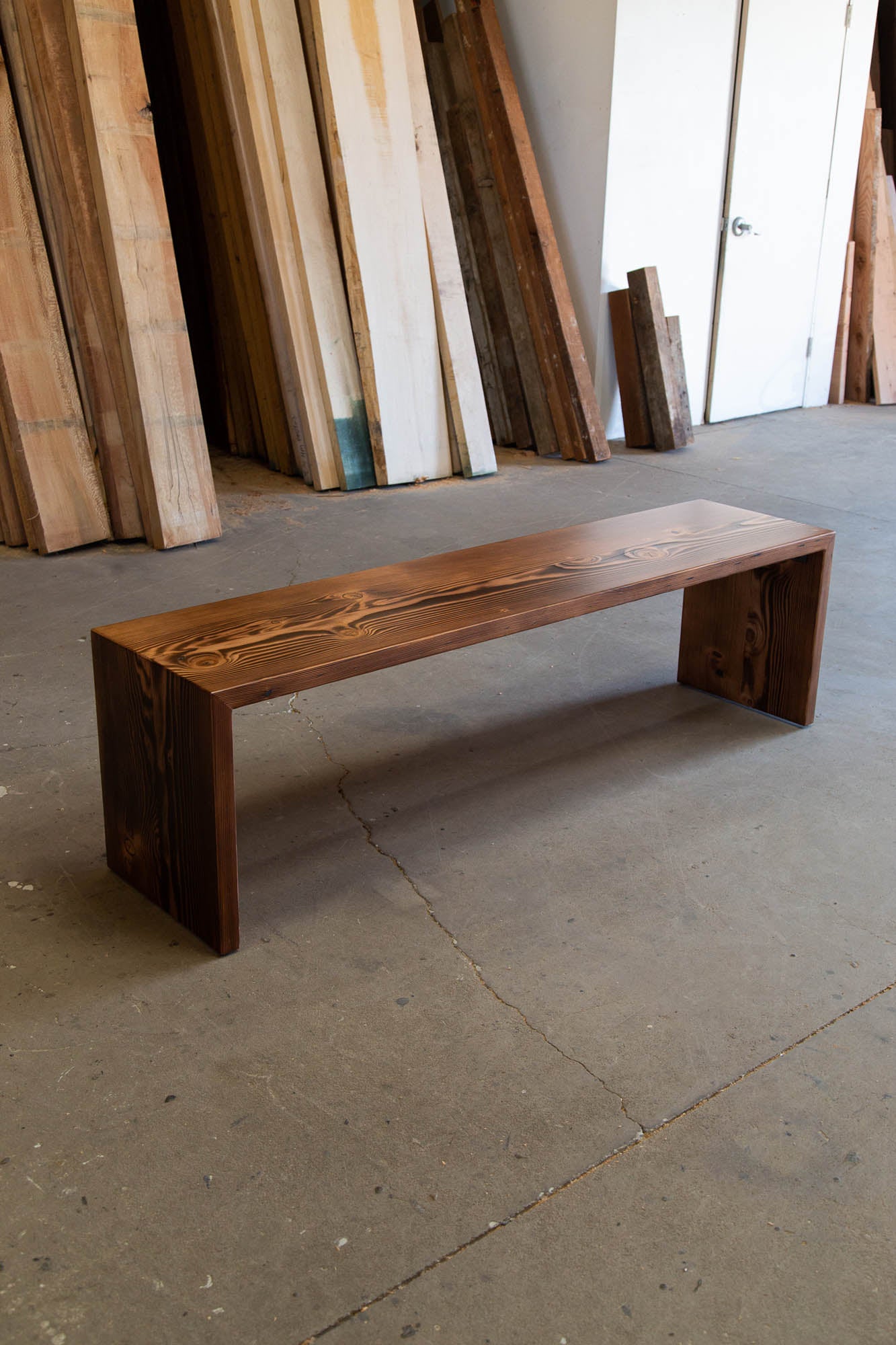 The Waterfall Dining Bench - Parkman Woodworks Store