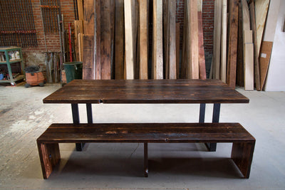 The Waterfall Dining Bench - Parkman Woodworks Store