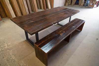 The Waterfall Dining Bench - Parkman Woodworks Store