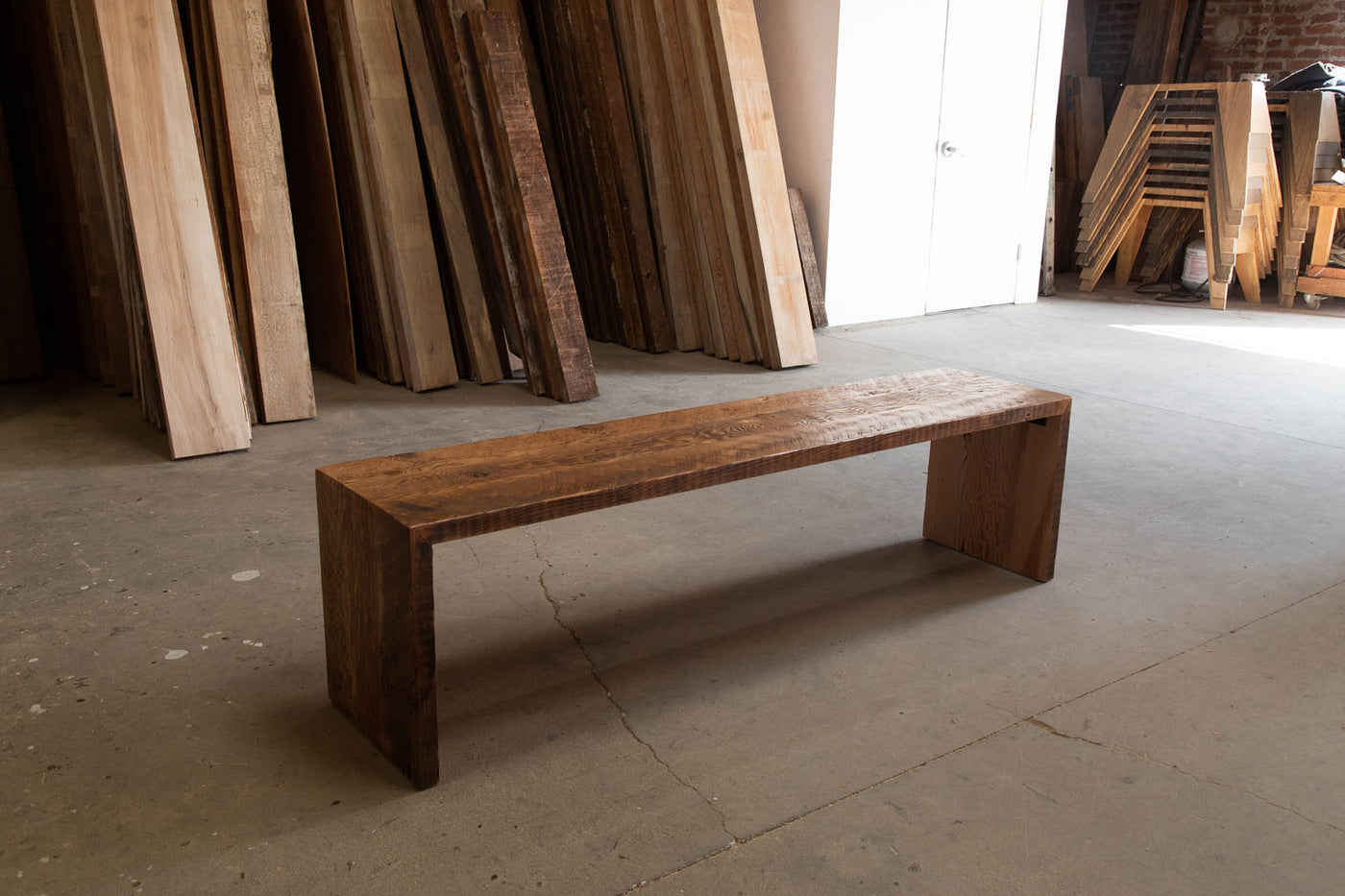 The Waterfall Dining Bench - Parkman Woodworks Store