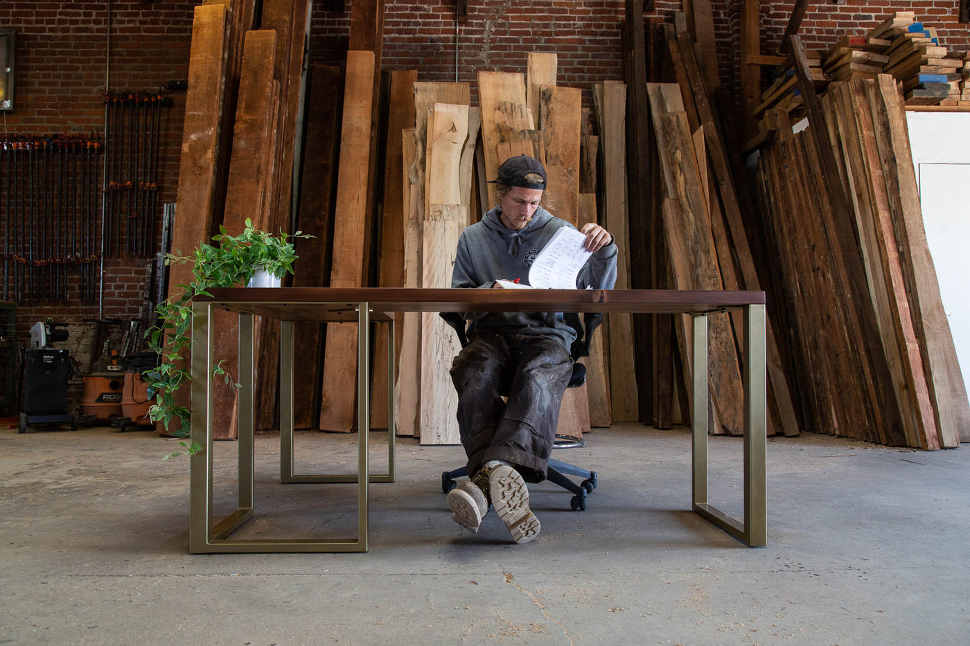 The Lucas L-Shaped Desk - Parkman Woodworks Store