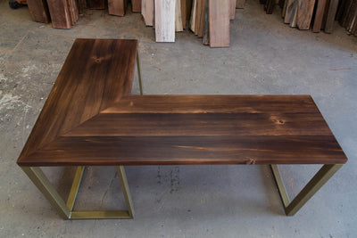 The Lucas L-Shaped Desk - Parkman Woodworks Store