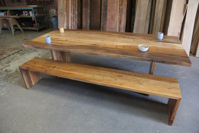 The Waterfall Dining Bench - Parkman Woodworks Store