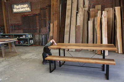 The Ashley Dining Bench - Parkman Woodworks Store