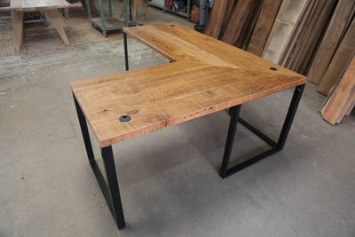 The Lucas L-Shaped Desk - Parkman Woodworks Store