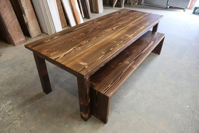 The Waterfall Dining Bench - Parkman Woodworks Store