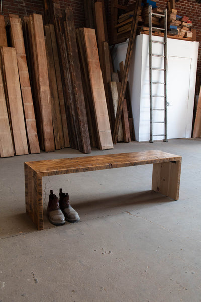 The Waterfall Dining Bench - Parkman Woodworks Store